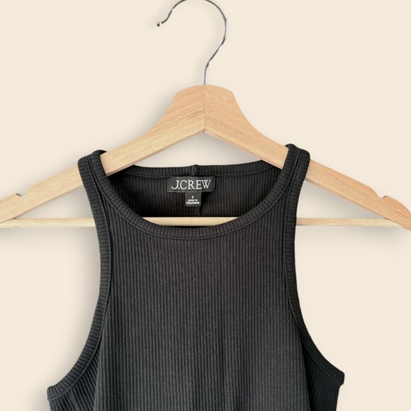 J. Crew New Favorite Tank Top in Vintage Rib, Black, Small NWOT - Picture 2 of 3
